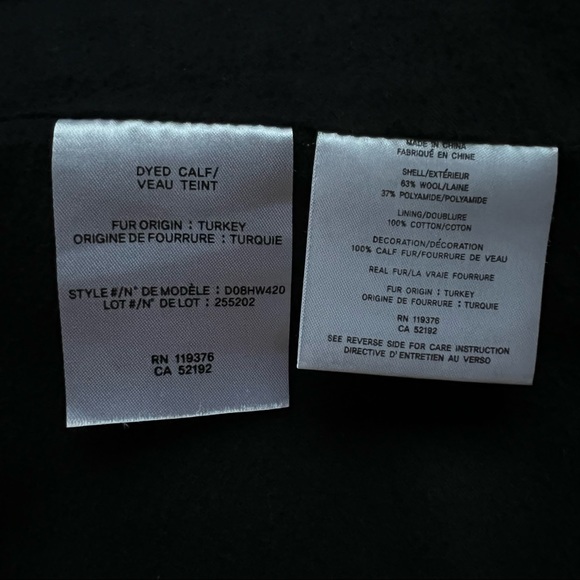 Helmut Lang Ombré Wool and Calf Hair Coat Large - Picture 8 of 8